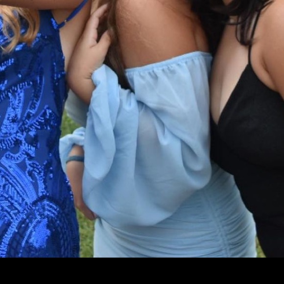 Hello Molly Blue Dress - Picture 2 of 3